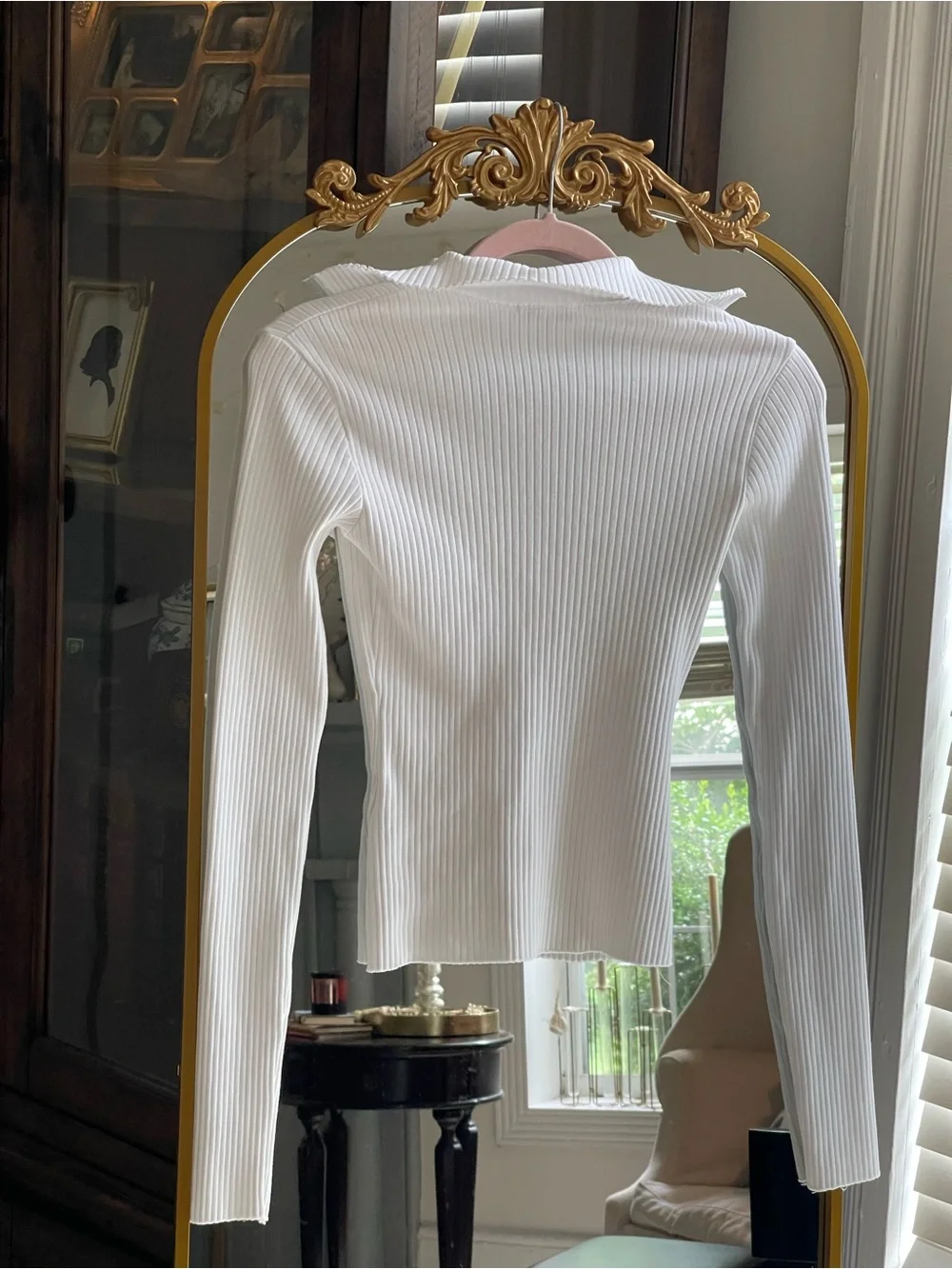 Cotton Citizen Ibiza Long Sleeve Polo in White XS - Picture 6 of 9